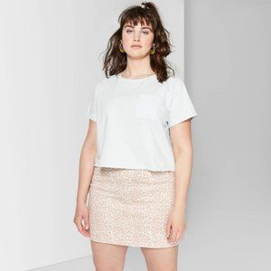 Pink Leopard Wild Fable Mini Skirt